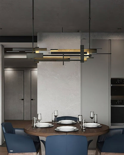 LED Abstract Planar Pendant Light
