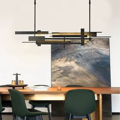 LED Abstract Planar Pendant Light