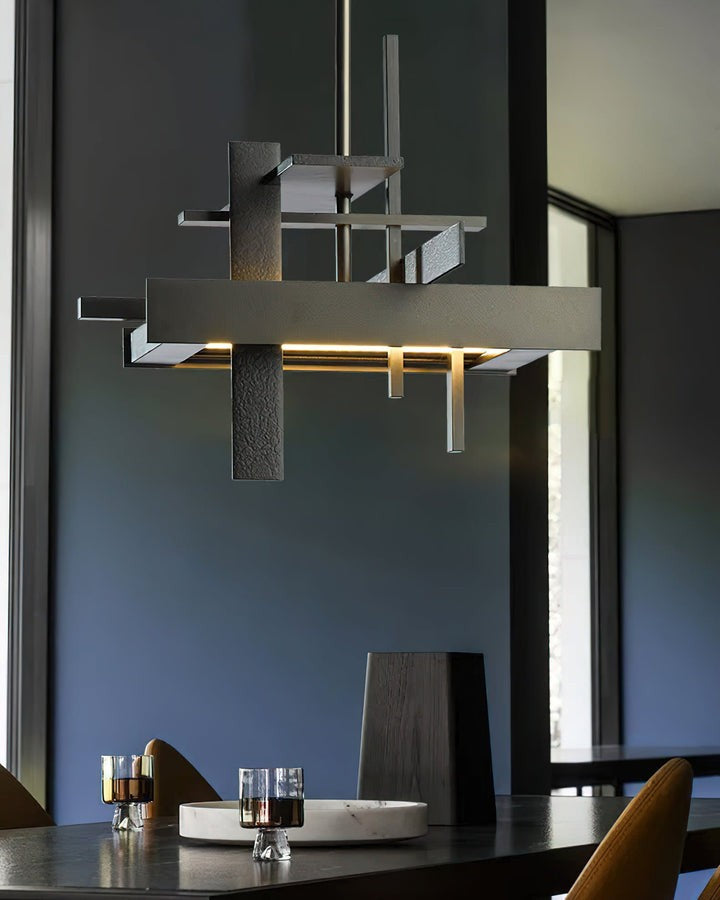LED Abstract Planar Pendant Light