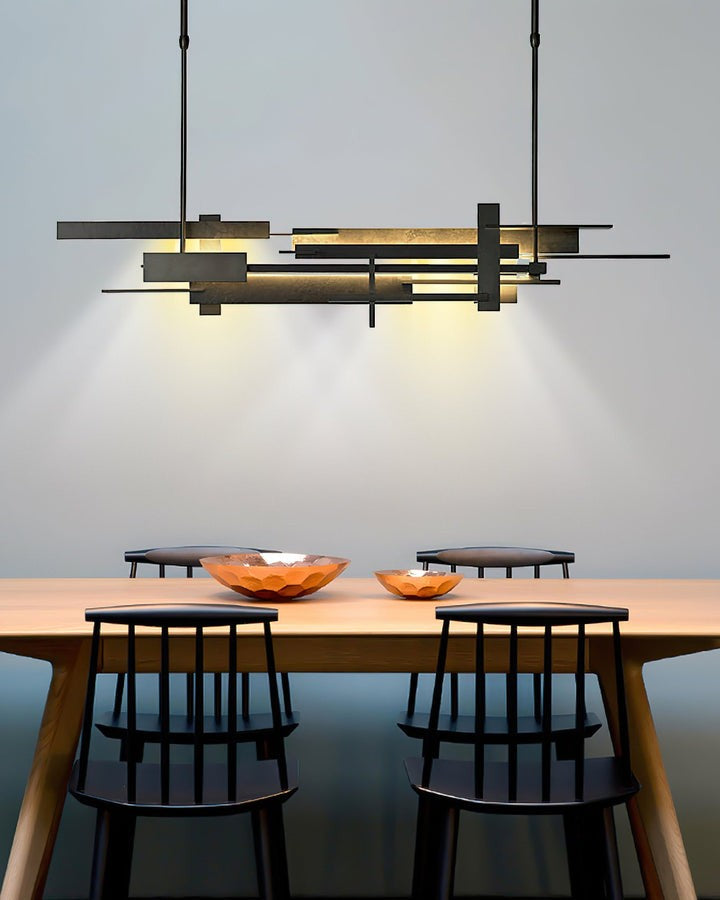 LED Abstract Planar Pendant Light