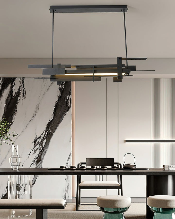 LED Abstract Planar Pendant Light