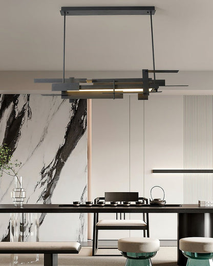 LED Abstract Planar Pendant Light