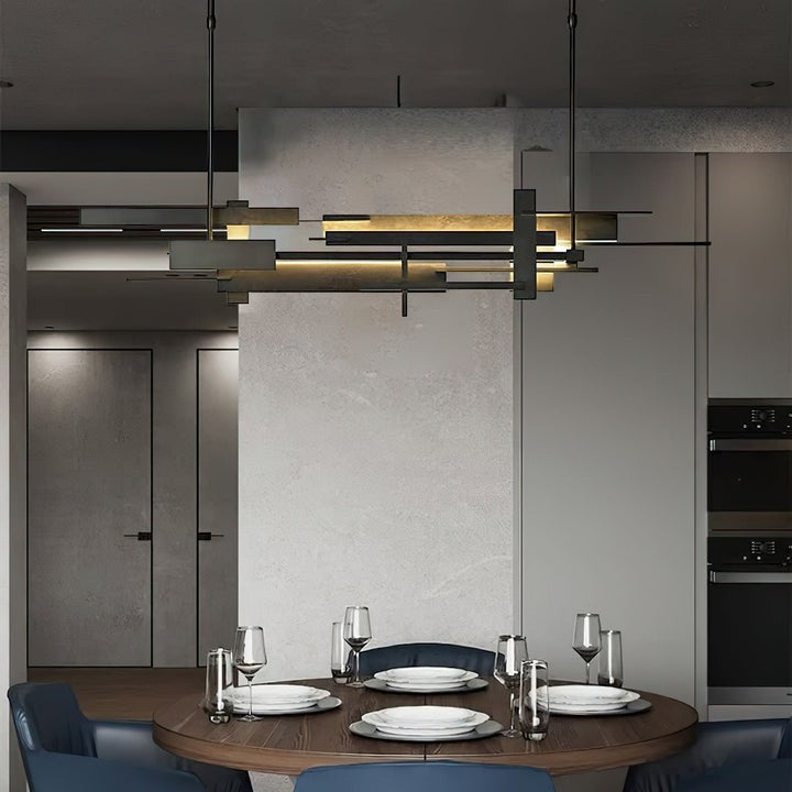 LED Abstract Planar Pendant Light