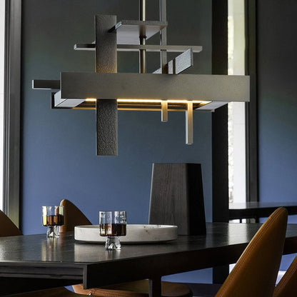 LED Abstract Planar Pendant Light