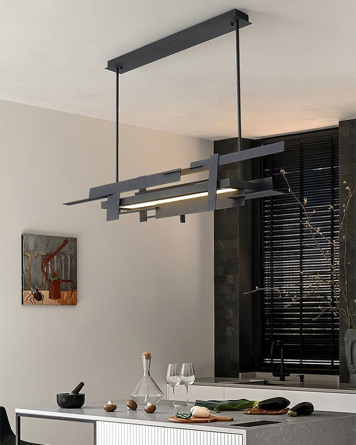 LED Abstract Planar Pendant Light