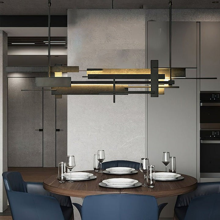 LED Abstract Planar Pendant Light