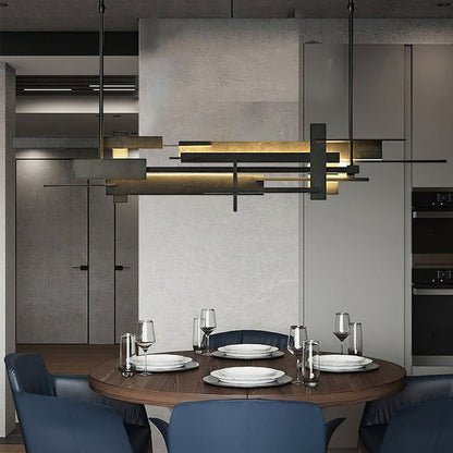 LED Abstract Planar Pendant Light