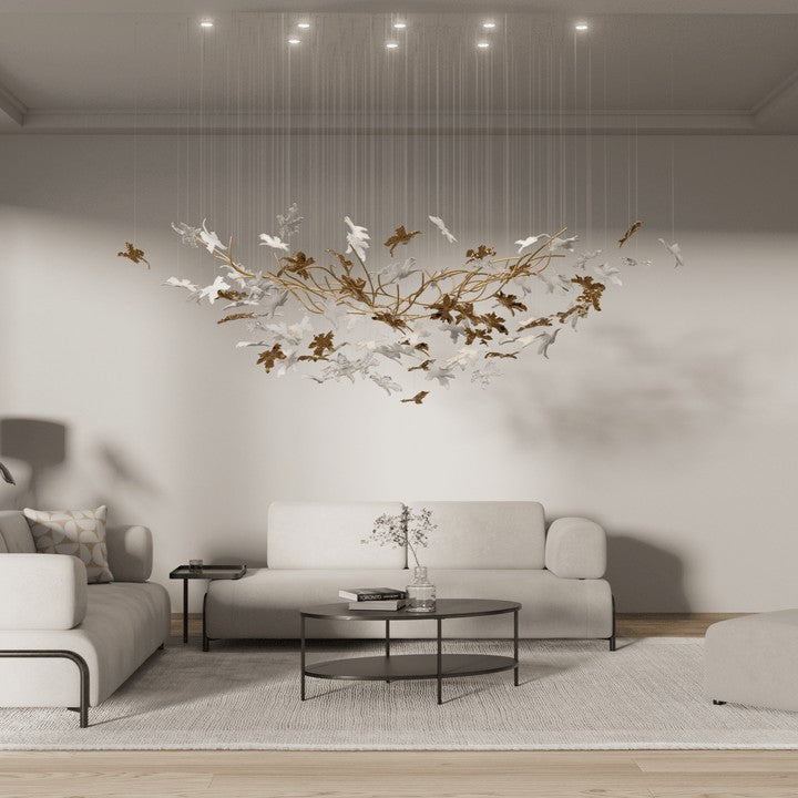 LED Crystal Vine Branch Chandelier