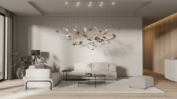 LED Crystal Vine Branch Chandelier