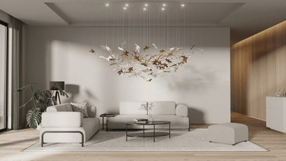 LED Crystal Vine Branch Chandelier