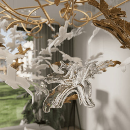 LED Crystal Vine Branch Chandelier