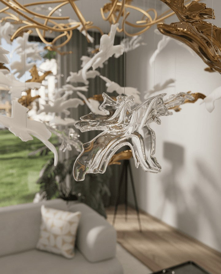 LED Crystal Vine Branch Chandelier