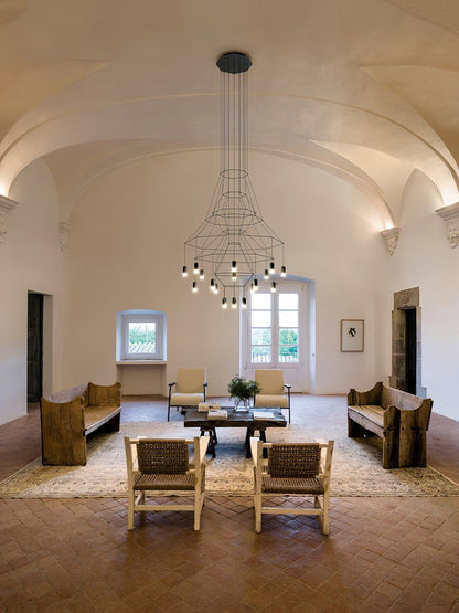 Linear LED Wireflow Chandelier