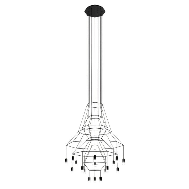Linear LED Wireflow Chandelier