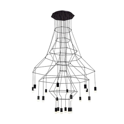 Linear LED Wireflow Chandelier