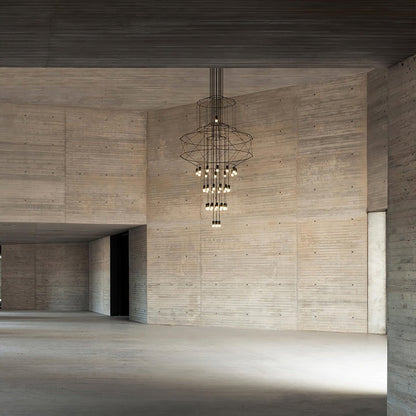 Linear LED Wireflow Chandelier