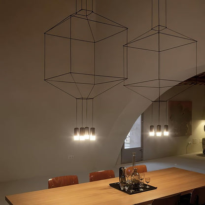Linear LED Wireflow Chandelier