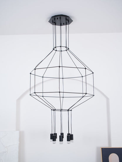 Linear LED Wireflow Chandelier
