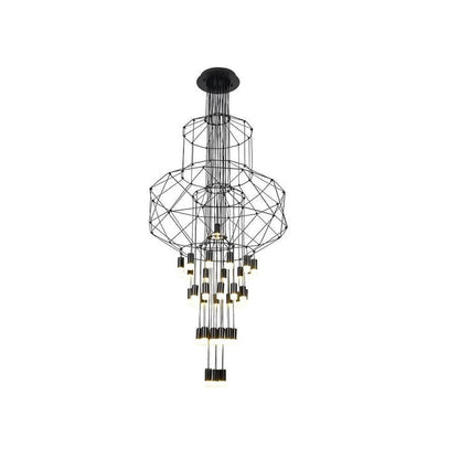 Linear LED Wireflow Chandelier