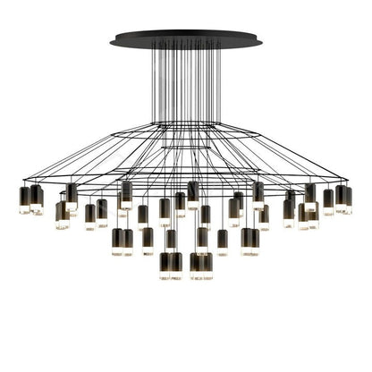 Linear LED Wireflow Chandelier