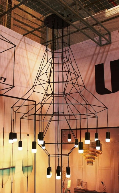 Linear LED Wireflow Chandelier