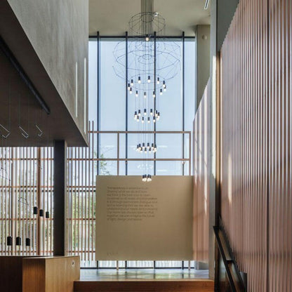 Linear LED Wireflow Chandelier