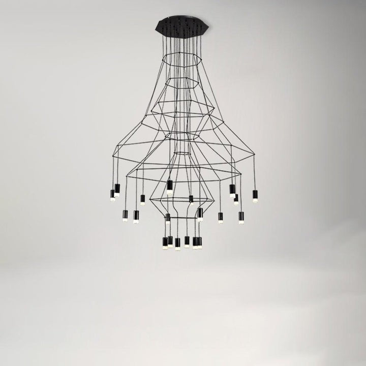 Linear LED Wireflow Chandelier