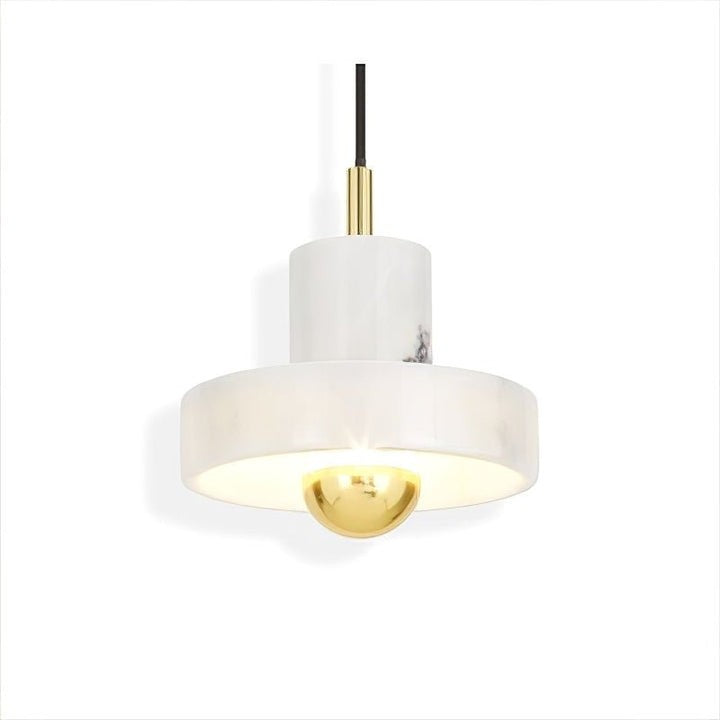 Marble LED Pendant Lamp – Adjustable Ceiling Fixture