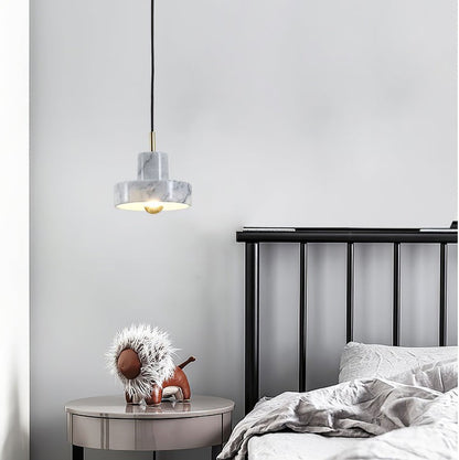 Marble LED Pendant Lamp – Adjustable Ceiling Fixture