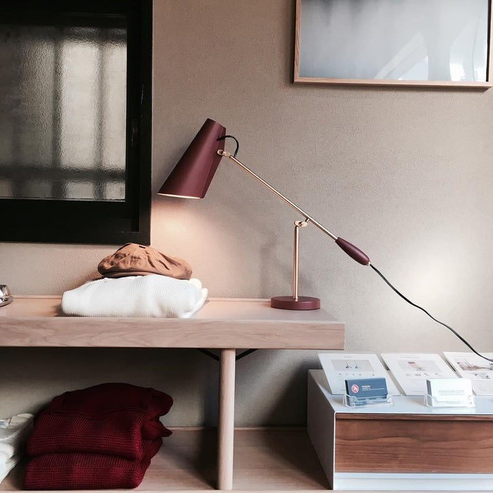 Mid-Century Birdy Steel Table Lamp