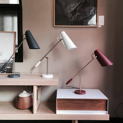 Mid-Century Birdy Steel Table Lamp