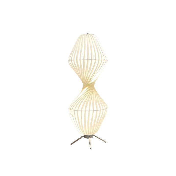 Minimalist Chrome LED Floor Lamp with 3-Color Light Settings