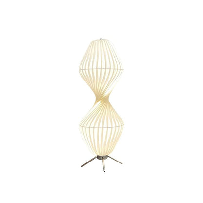 Minimalist Chrome LED Floor Lamp with 3-Color Light Settings
