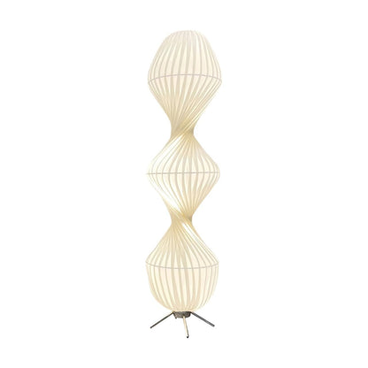 Minimalist Chrome LED Floor Lamp with 3-Color Light Settings