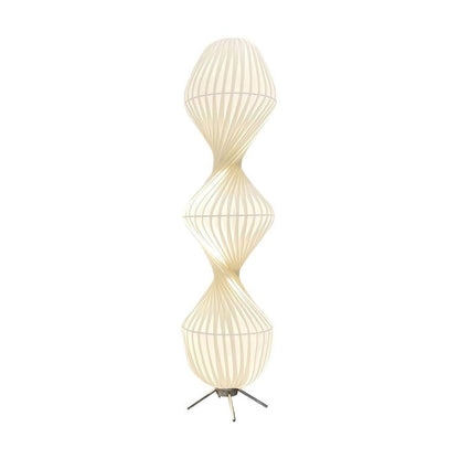 Minimalist Chrome LED Floor Lamp with 3-Color Light Settings