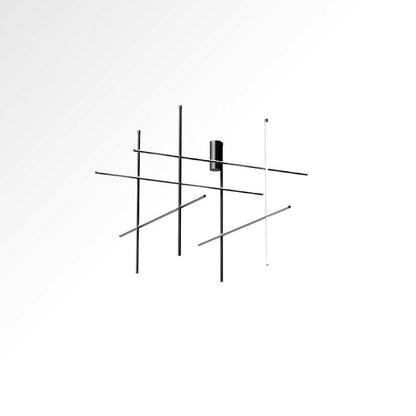 Minimalist Linear Grid LED Chandelier