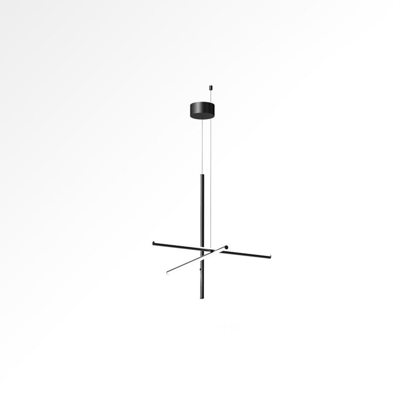 Minimalist Linear Grid LED Chandelier