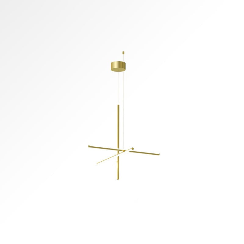 Minimalist Linear Grid LED Chandelier