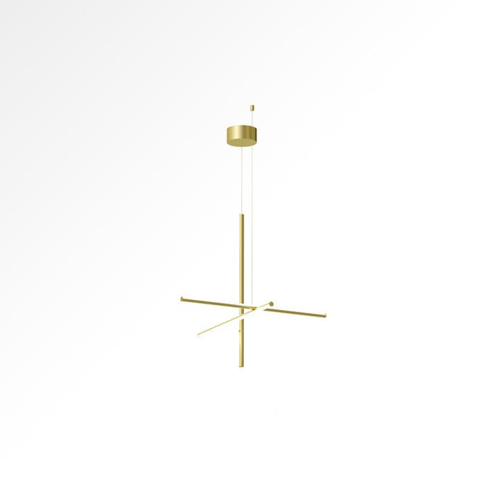 Minimalist Linear Grid LED Chandelier