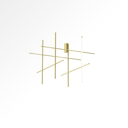 Minimalist Linear Grid LED Chandelier