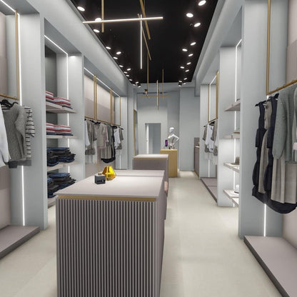 Minimalist Linear Grid LED Chandelier