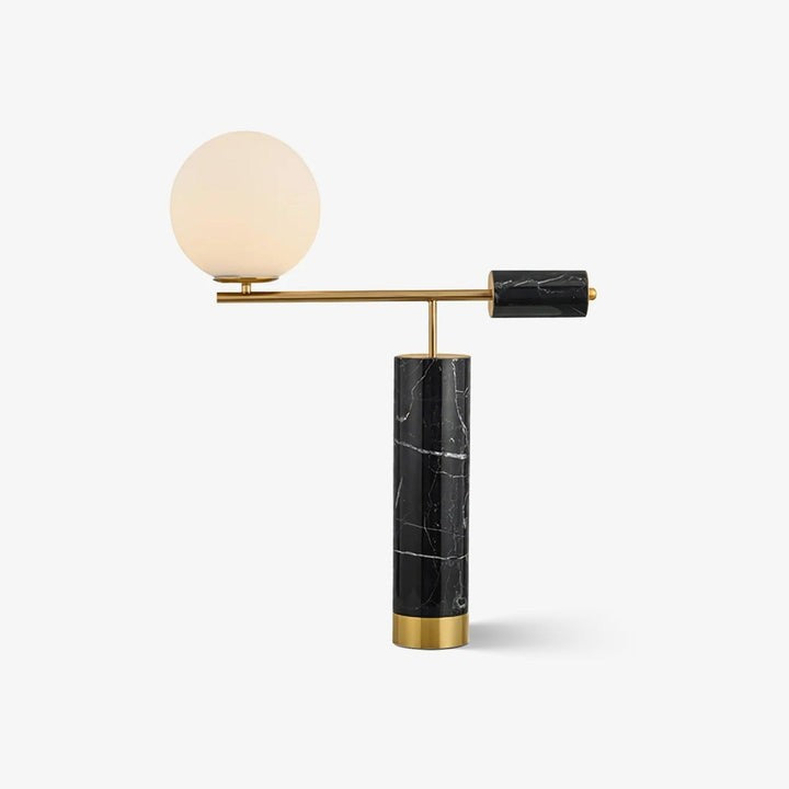Minimalist Marble & Metal LED Table Lamp