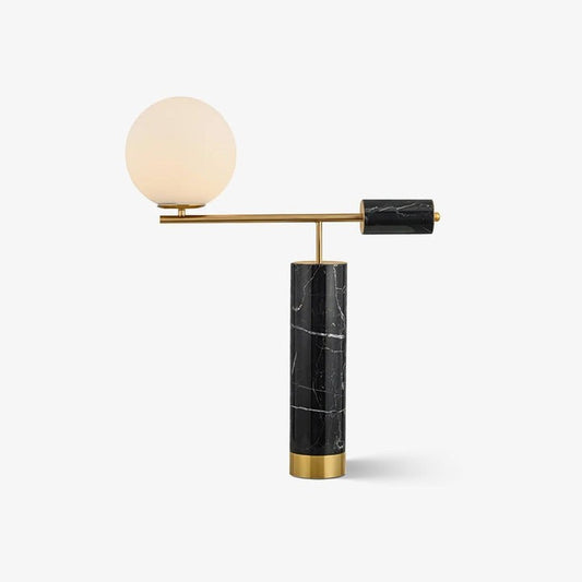 Minimalist Marble & Metal LED Table Lamp