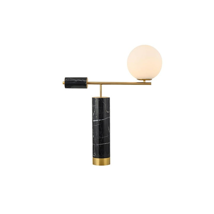 Minimalist Marble & Metal LED Table Lamp