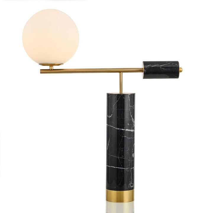 Minimalist Marble & Metal LED Table Lamp