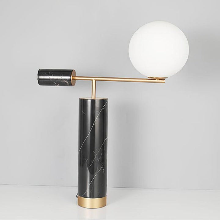 Minimalist Marble & Metal LED Table Lamp