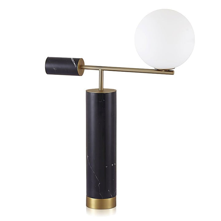Minimalist Marble & Metal LED Table Lamp