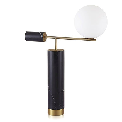 Minimalist Marble & Metal LED Table Lamp