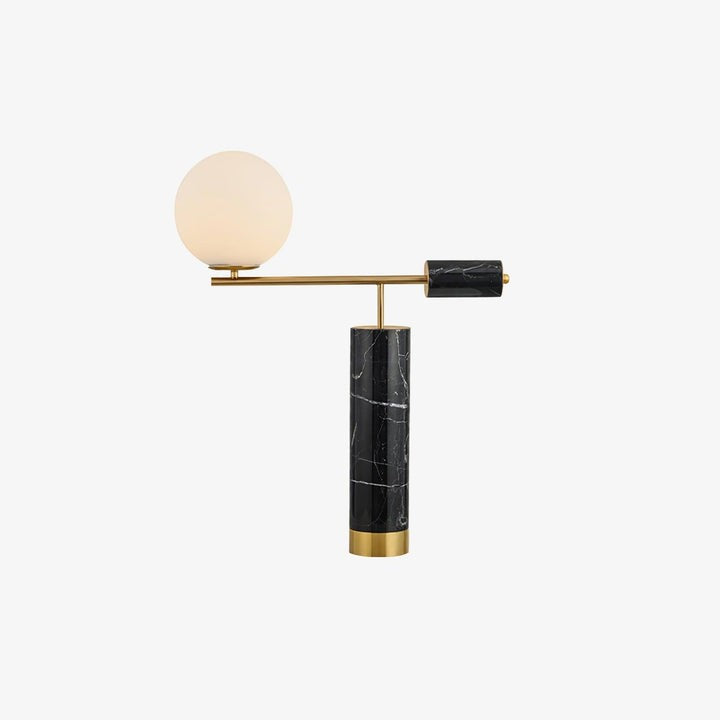 Minimalist Marble & Metal LED Table Lamp