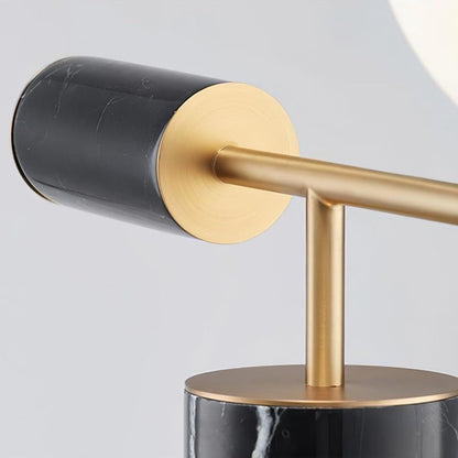 Minimalist Marble & Metal LED Table Lamp